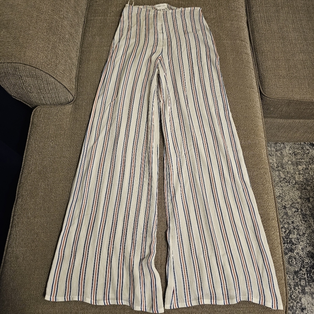 Lovers and Friends Lay Down Casual Wide Leg High Rise Pants Small in Varsity